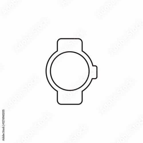 wrist watch icon sign vector