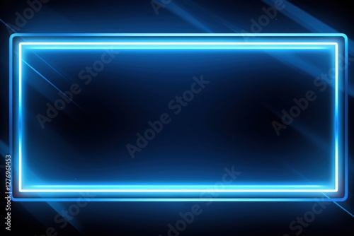 Wallpaper Mural Neon lights on dark background backgrounds line blue. Torontodigital.ca