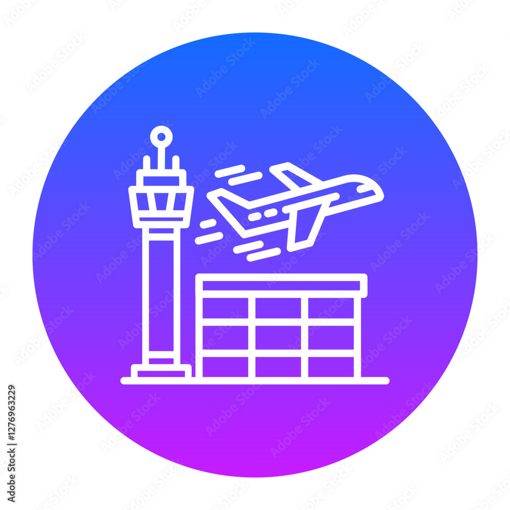 Fototapeta premium Airport Icon