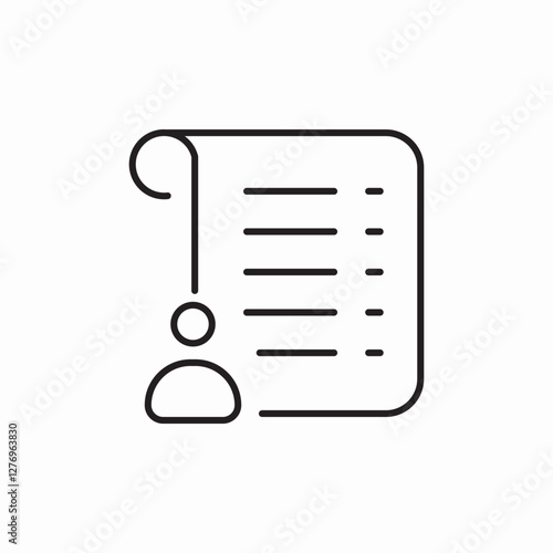 account file record icon sign vector