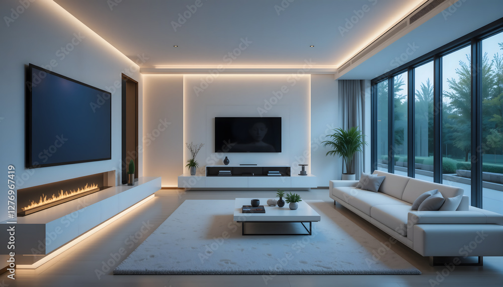 High-Tech Smart Home Interior Design High-Tech Smart Home Interior Design
