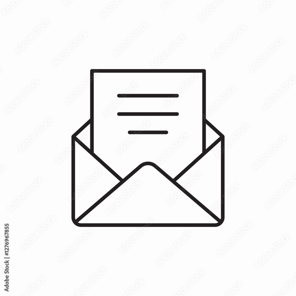 envelope message icon sign vector envelope message icon sign vector