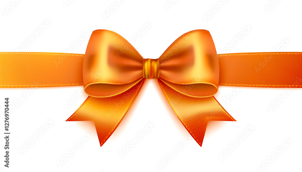 Orange Geschenkschleife Orange Geschenkschleife