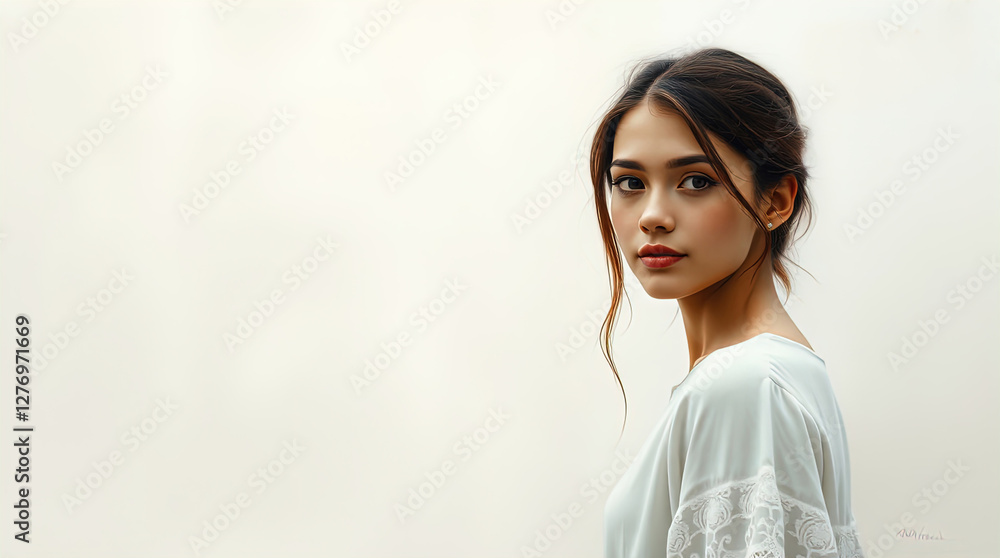 portrait of pretty young woman with freckles, fair hair, with creative modern hairstyle, isolated on white background
portrait of pretty young woman with freckles, fair hair, with creative modern hairstyle, isolated on white background