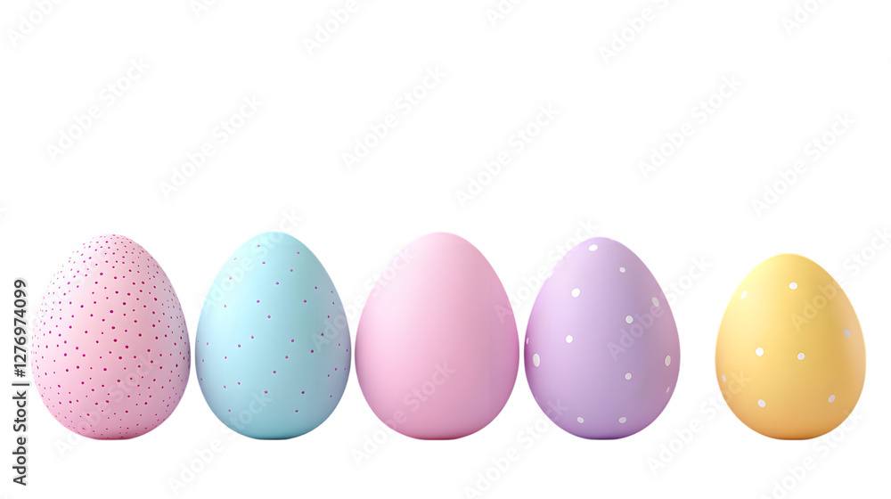 Collection of Hand Painted Colorful Easter Eggs on transparent PNG background Collection of Hand Painted Colorful Easter Eggs on transparent PNG background