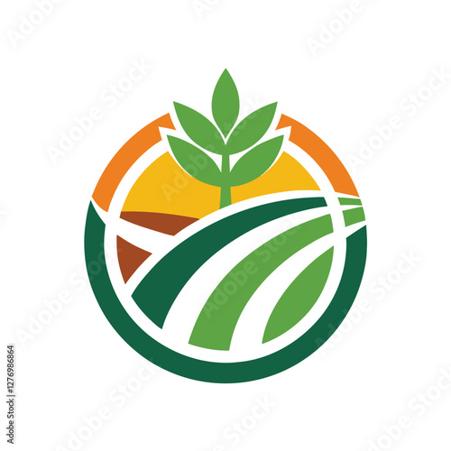 Agro logo icon vector art illustration