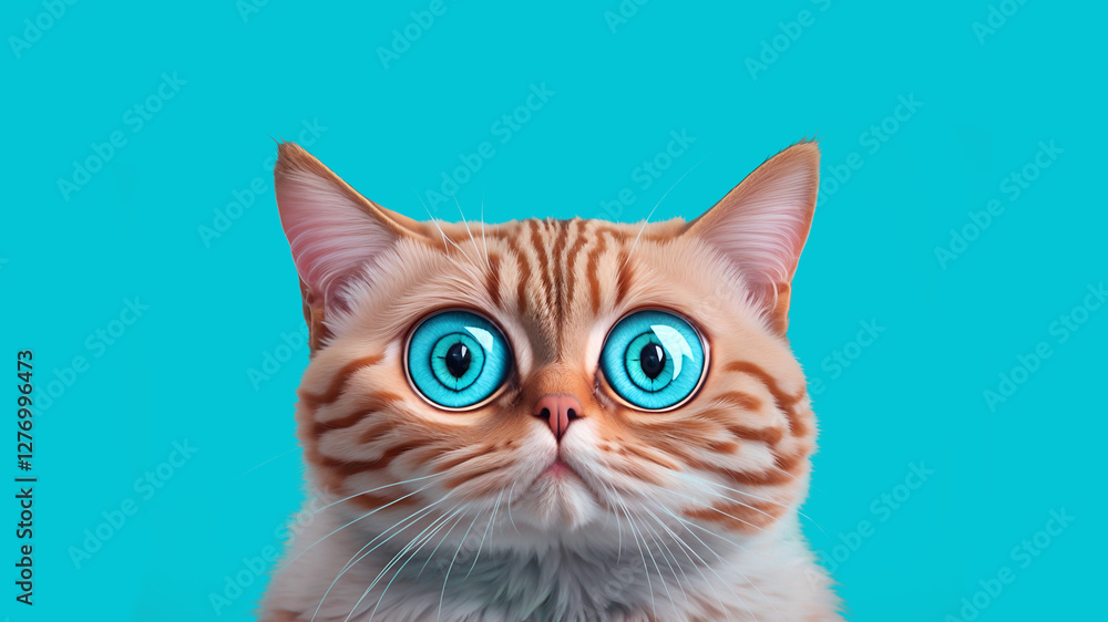 Fototapeta premium cat big eyes