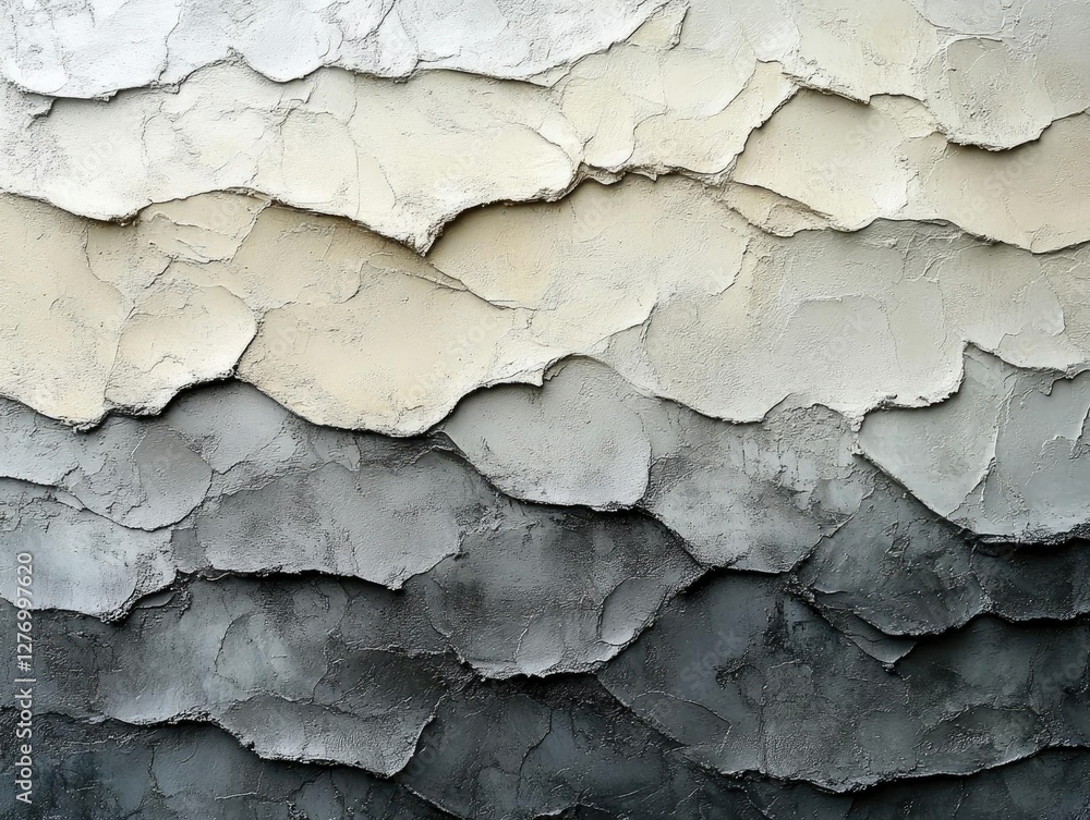 Obraz premium Textured Wall, Gray Shades, Abstract Art, Design