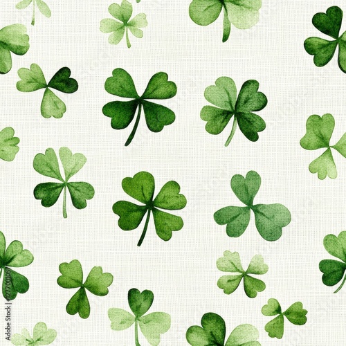 Repetitive background seamless pattern for St. Patrick’s Day.