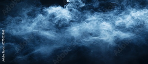 Abstract Smoke Patterns Against Dark Background photo