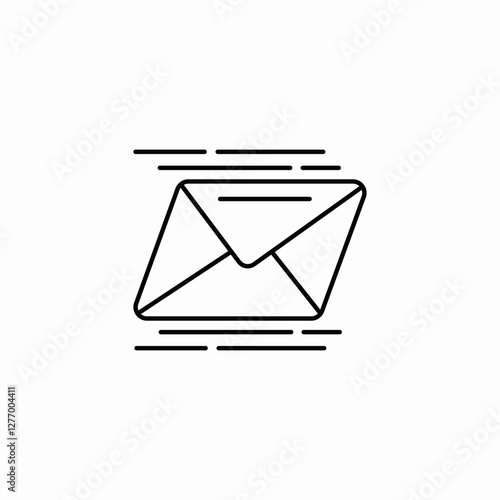 express mail send icon sign vector
