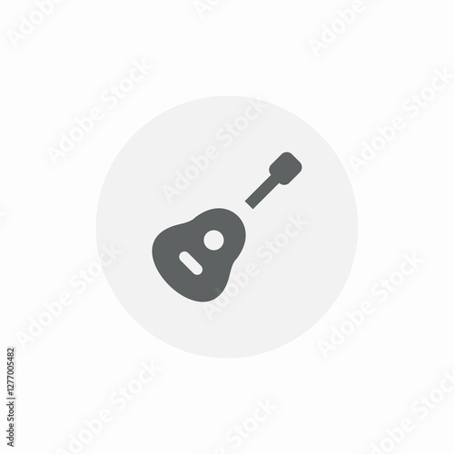 guitar music icon sign vector