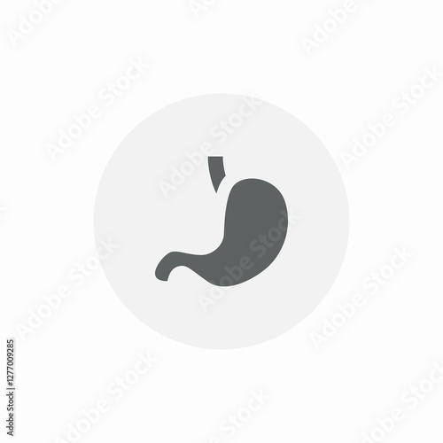 stomach organ icon sign vector