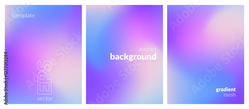 Abstract liquid background layout. Bright color blend. Blurred fluid effect. Gradient mesh. Mockup modern design template for posters, ad banners, brochures, flyers, covers, websites. EPS vector image