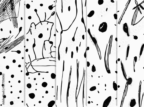 Abstract Sketchy Patterns for Artistic Projects