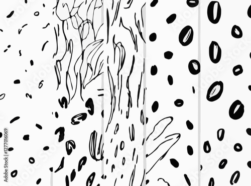 Abstract Sketchy Patterns for Artistic Projects