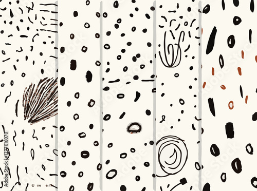 Abstract Sketchy Patterns for Artistic Projects