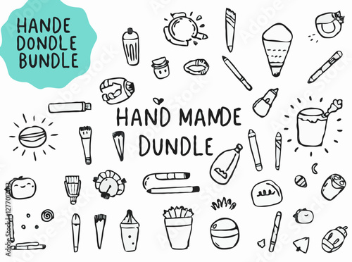 Handmade Doodle Vector Graphics Bundle