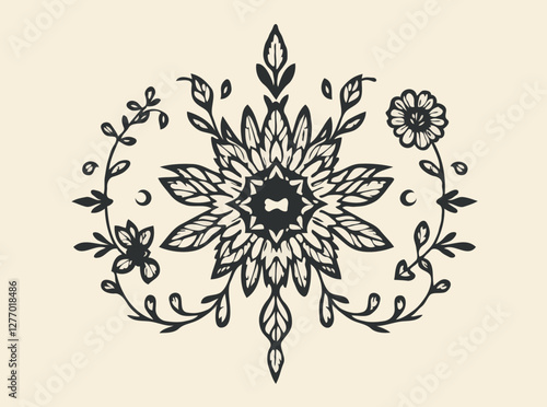 Wallpaper Mural Artistic Handcrafted Vector Design Elements Torontodigital.ca