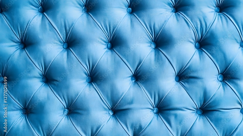 Blue Velvet Upholstery Texture