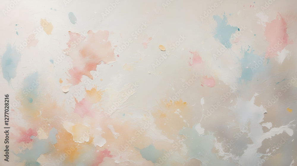 Obraz premium Vibrant abstract art with soft pastel colors creating a dreamy visual experience in a blurred background