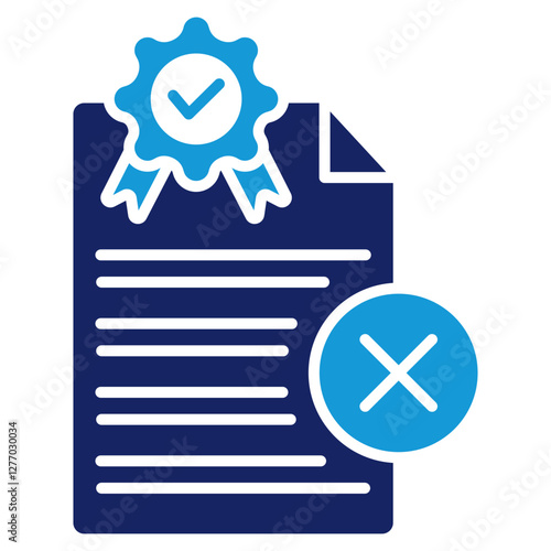 Rejected Flat Blue Icon