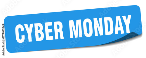 cyber monday sticker. cyber monday label