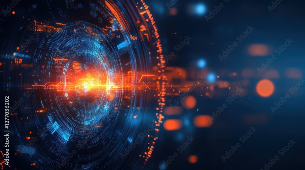 Obraz premium High tech background template design.