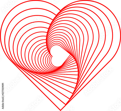 Fototapeta Naklejka Na Ścianę i Meble -  heart shape on white background