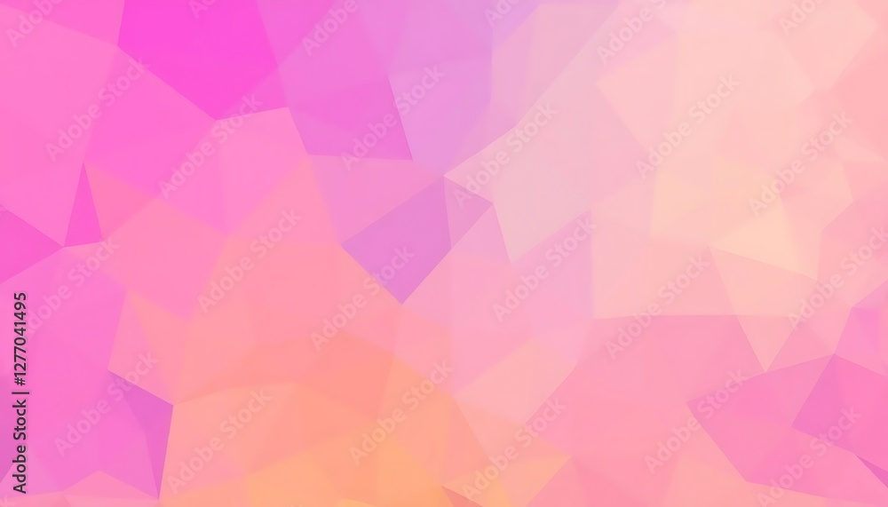 This abstract image features a seamless pattern of vibrant, overlapping polygons in pastel shades of pink, purple, and peach. perfect for creative agencies, music, and social media templates. This abstract image features a seamless pattern of vibrant, overlapping polygons in pastel shades of pink, purple, and peach. perfect for creative agencies, music, and social media templates.