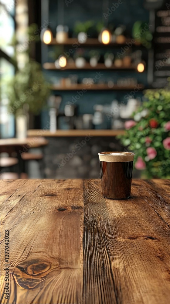 Enjoy Aromatic Coffee in Cozy Cafe Setting Enjoy Aromatic Coffee in Cozy Cafe Setting