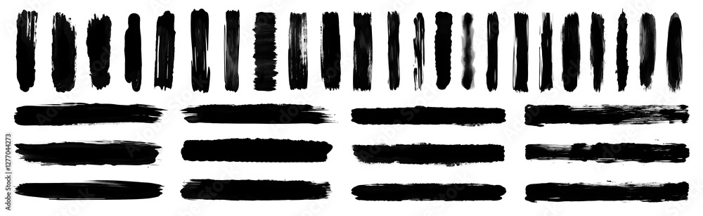 Abstract black watercolor ink brush stroke transparent PNG set bundle isolated background. Art paint shapes, brushes, lines Abstract black watercolor ink brush stroke transparent PNG set bundle isolated background. Art paint shapes, brushes, lines