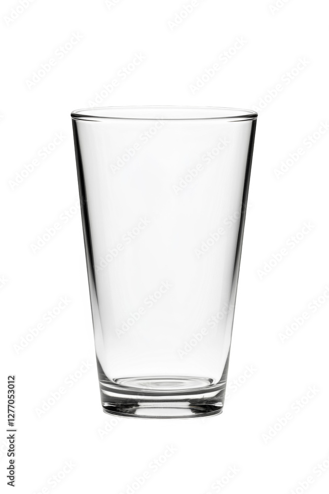 empty glass isolated on white background empty glass isolated on white background