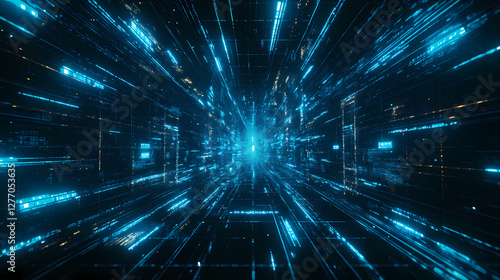 Wallpaper Mural synthwave digital terrain Torontodigital.ca