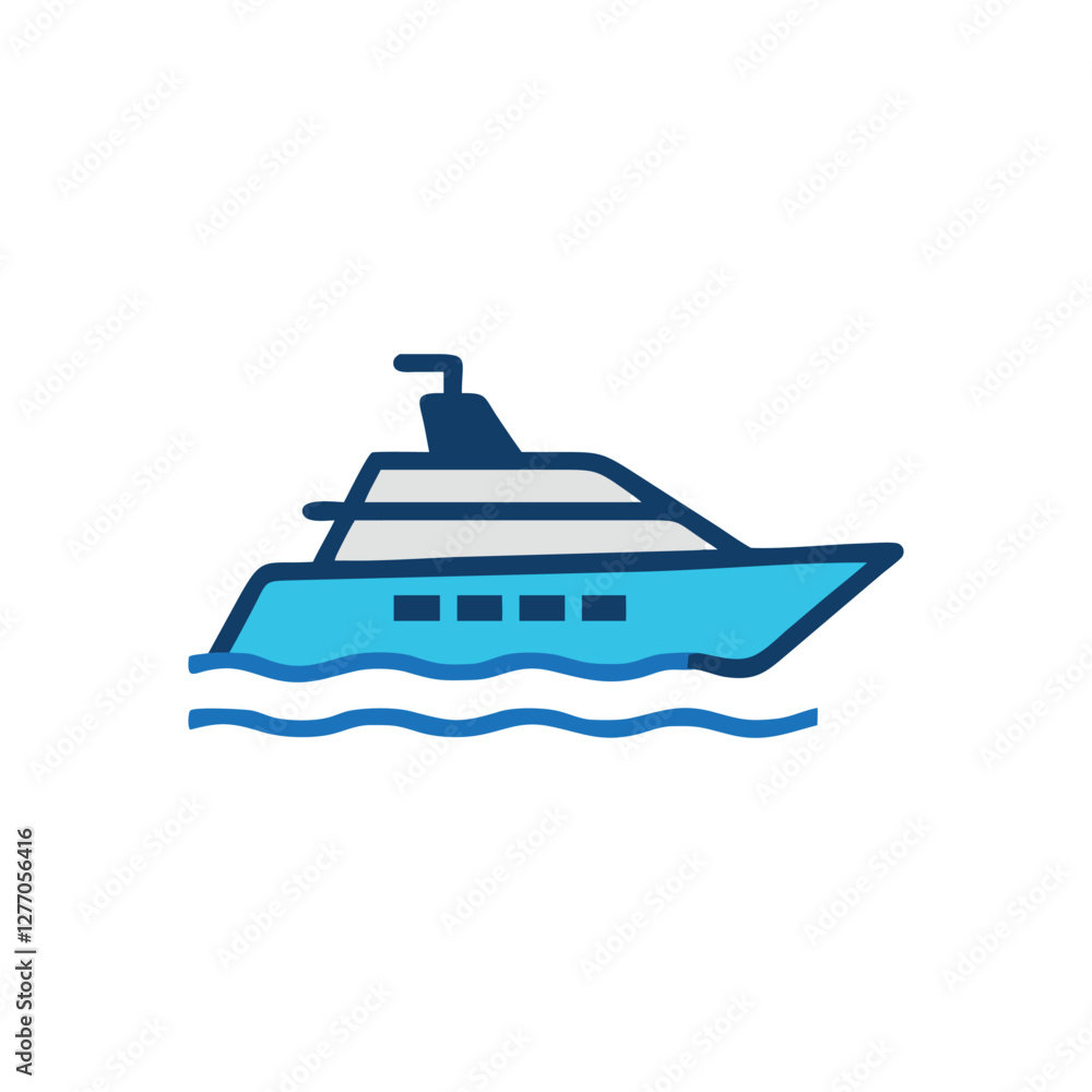 Charming Yacht Icon for Scenic Cruises Charming Yacht Icon for Scenic Cruises