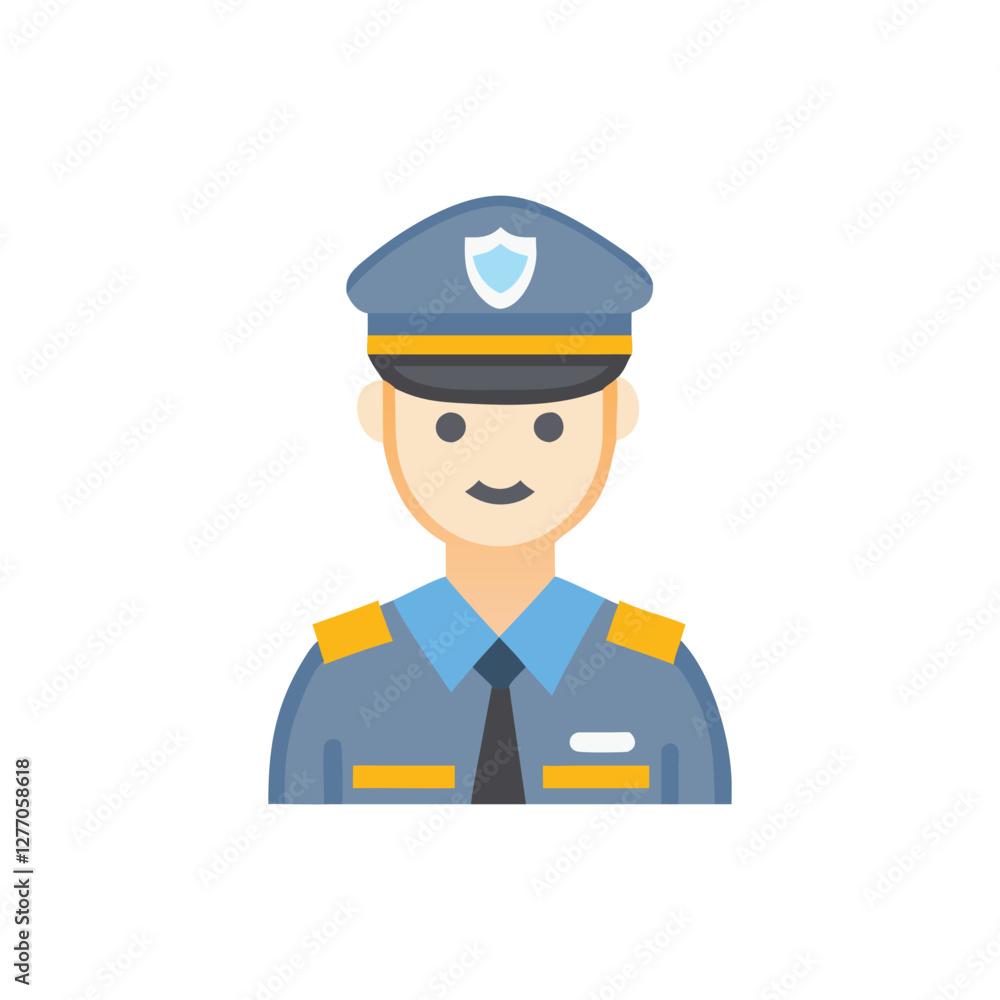 Dynamic Traffic Police Icon for Road Safety Dynamic Traffic Police Icon for Road Safety