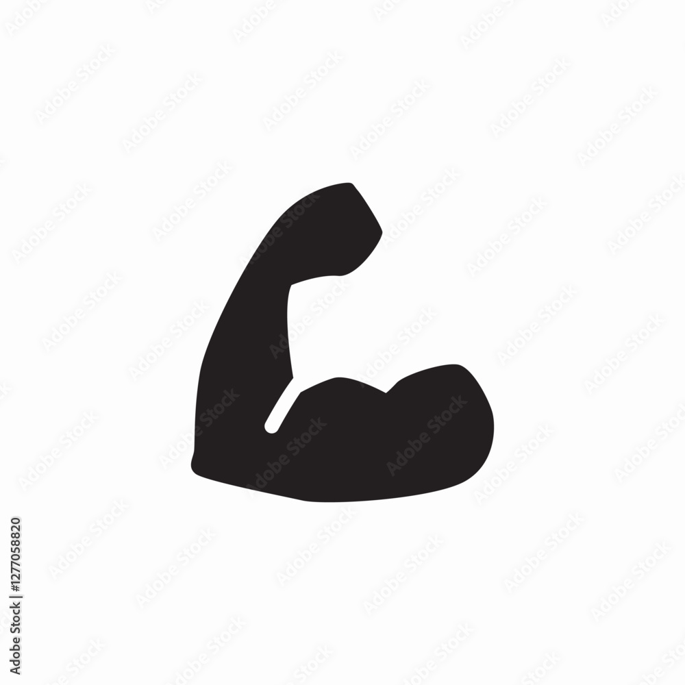 strong muscles icon sign vector strong muscles icon sign vector