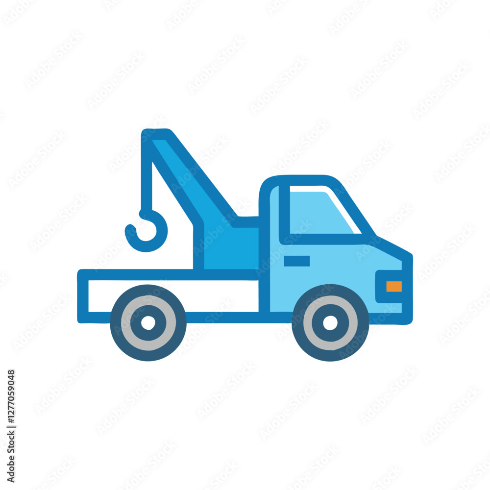 Dynamic Tow Truck Icon for Emergency Services Dynamic Tow Truck Icon for Emergency Services