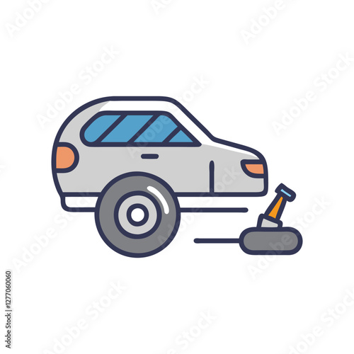  Dynamic Tire Change Icon for Road Safety