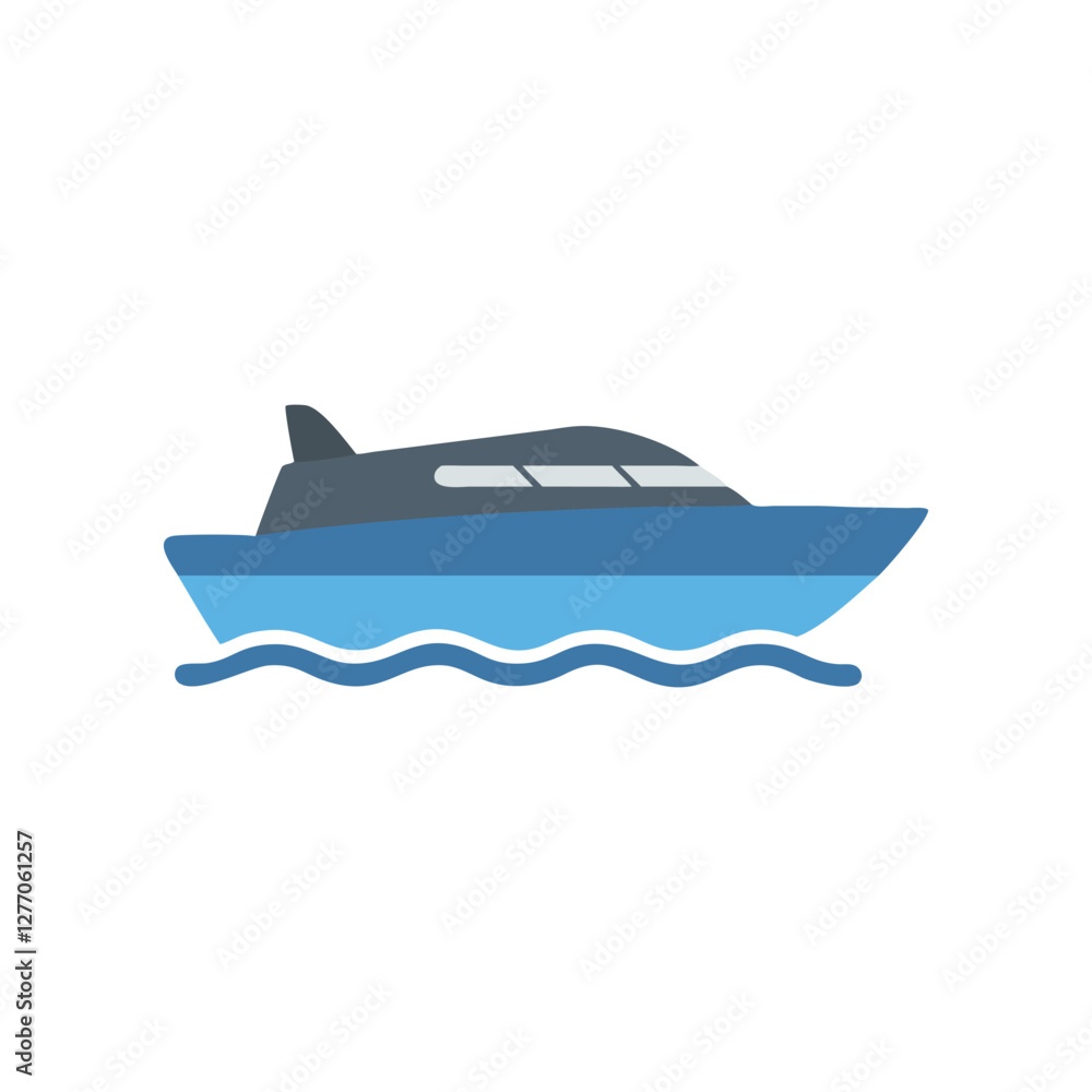 Dynamic Speedboat Icon for Marine Adventures Dynamic Speedboat Icon for Marine Adventures