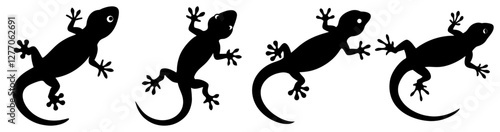 Photos Gecko Silhouette Bundle for Reptile and Wildlife Designs