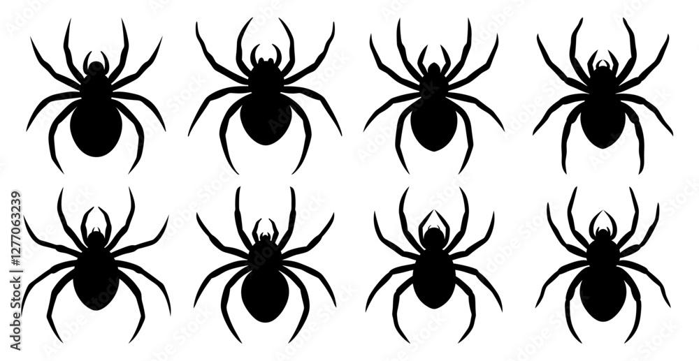 Spider Silhouette Bundle for Insect and Wildlife Designs Spider Silhouette Bundle for Insect and Wildlife Designs