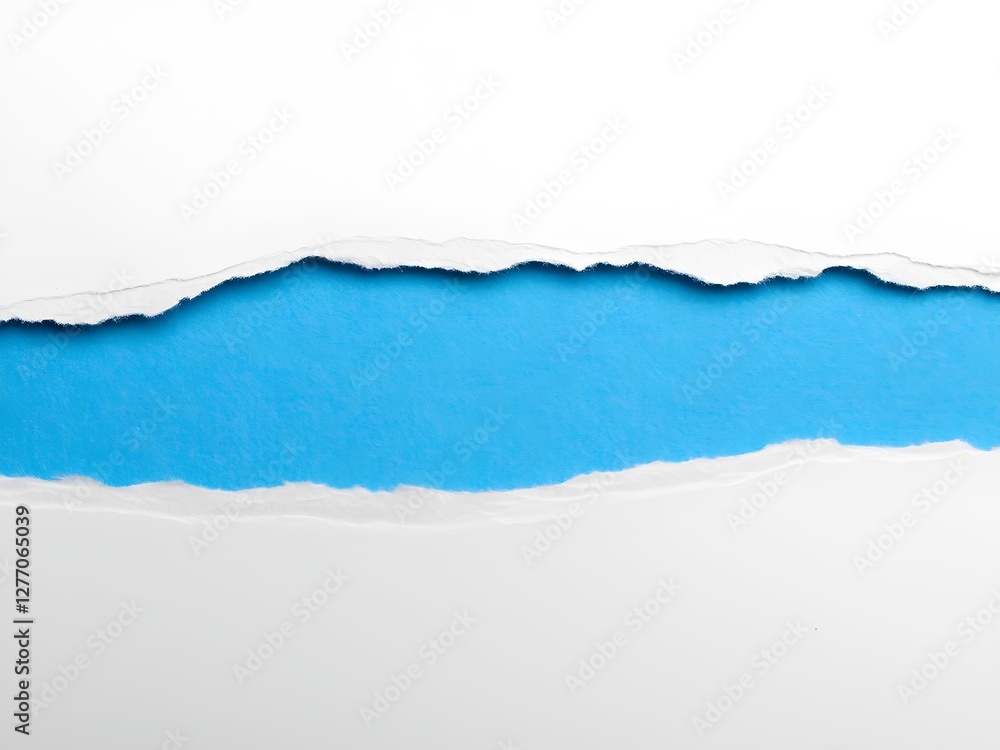 Generated image. textura papel blanco rasgado roto torn paper blue Generated image. textura papel blanco rasgado roto torn paper blue