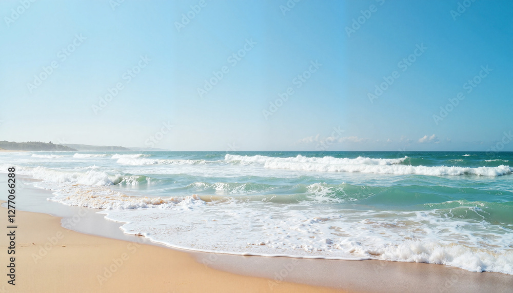 People enjoying a sunny day at the beach. People enjoying a sunny day at the beach.