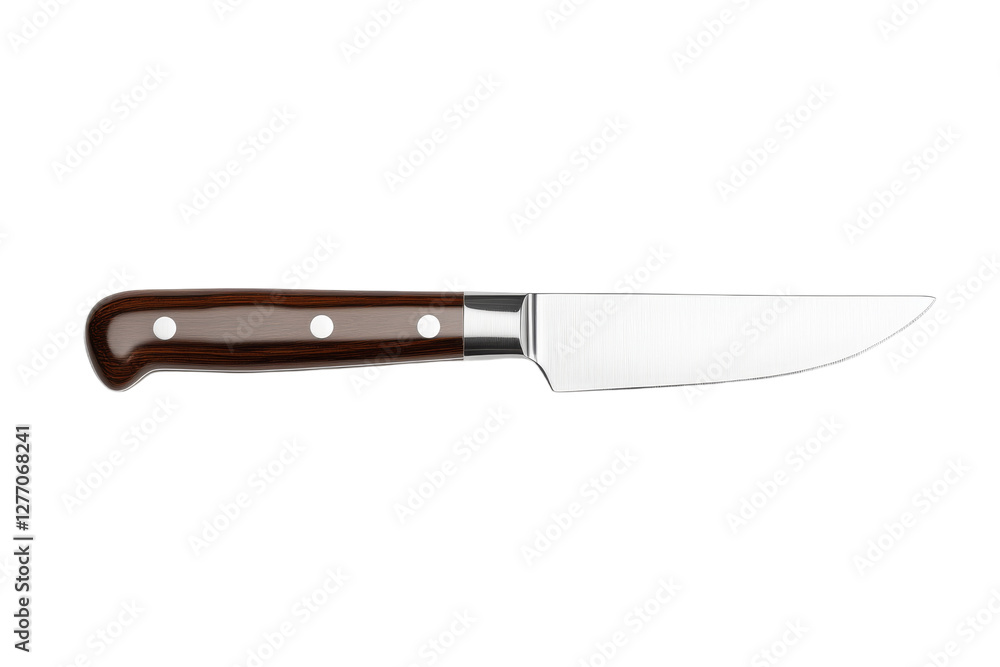 High quality kitchen knife on white background High quality kitchen knife on white background