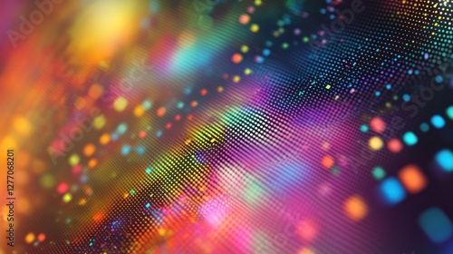 Wallpaper Mural Abstract colorful particle wave background. Torontodigital.ca