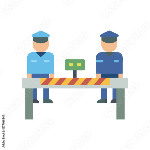  Distinctive Police Checkpoint Icon for Branding Use