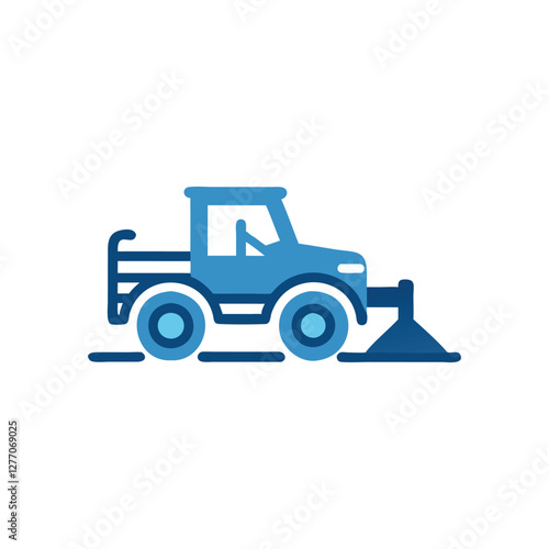  Functional Plowing Tractor Icon for Agriculture Themes