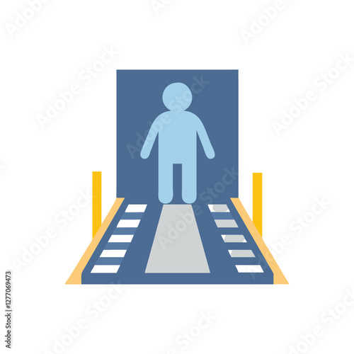  Versatile Pedestrian Walkway Icon for Marketing Use