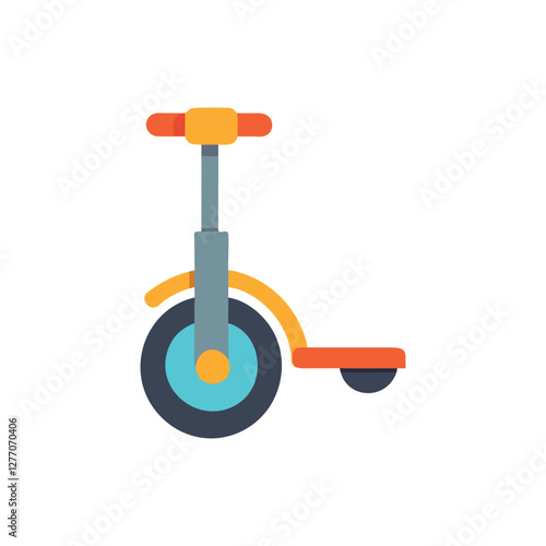  Creative One-Wheel Scooter Illustration for Marketing